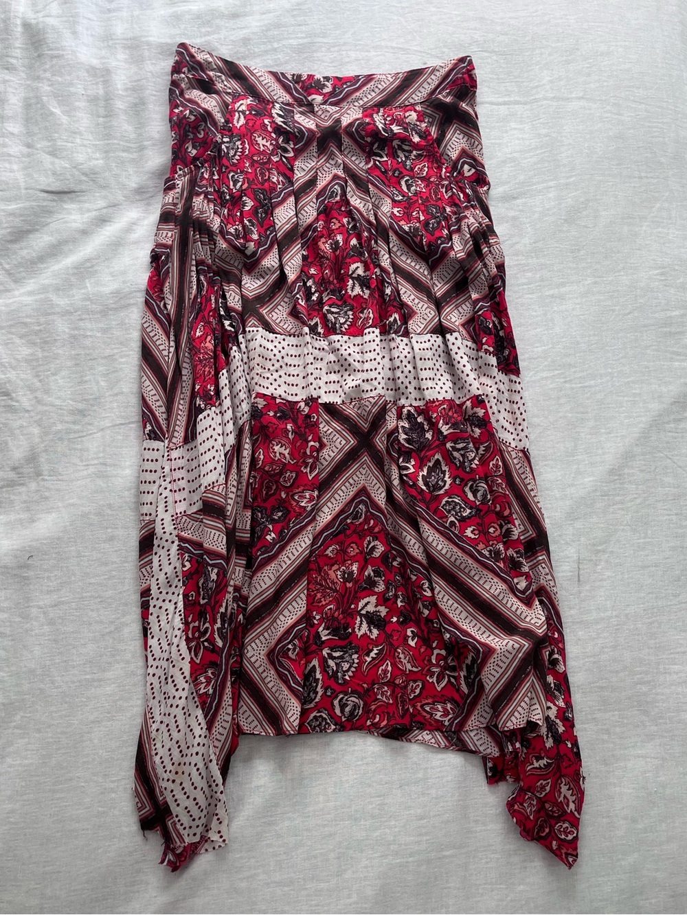 Free People Boho midi flowy skirt
